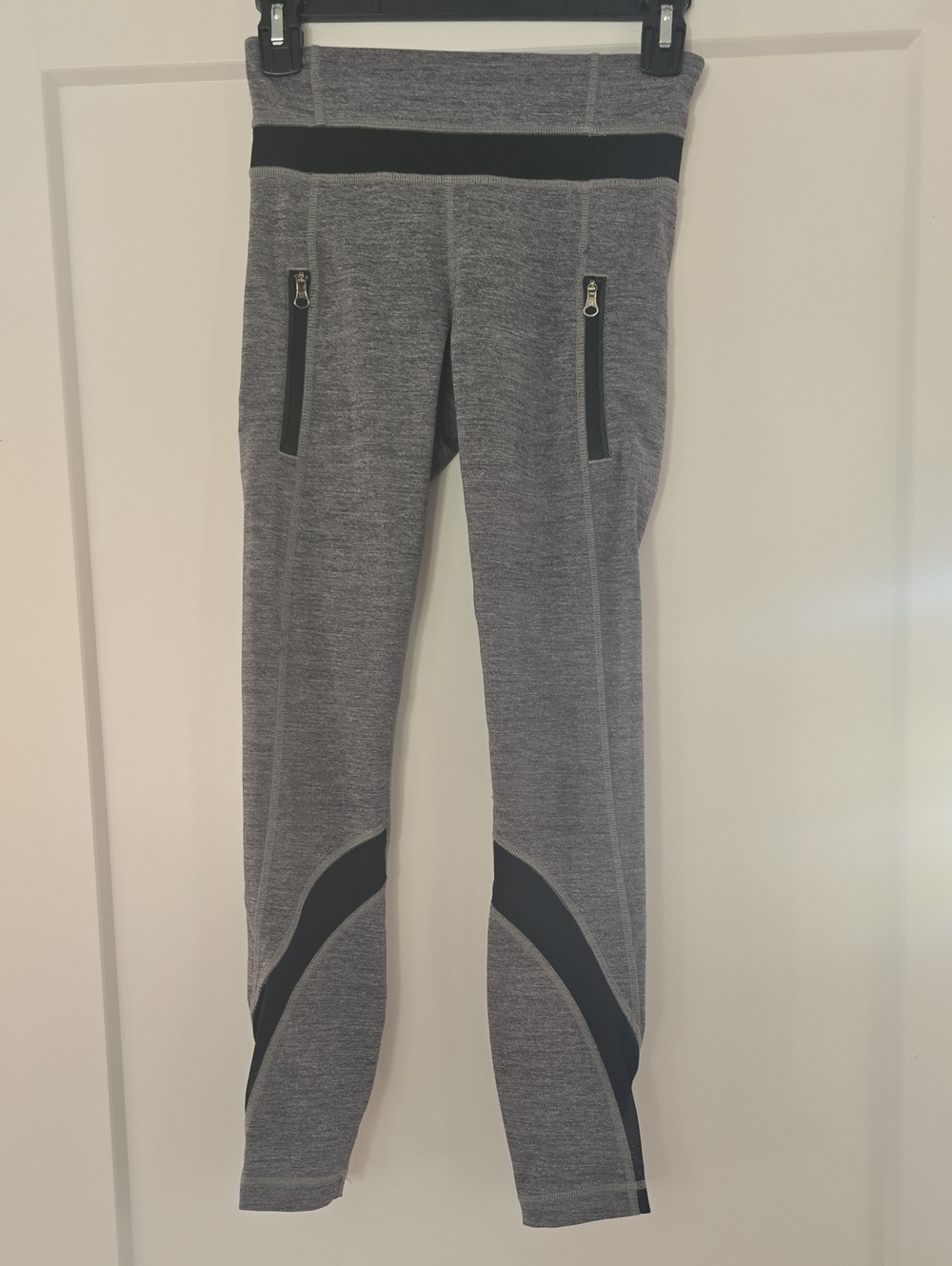 lululemon athletica Grey Leggings with Black Accents